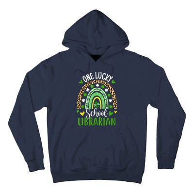 One Lucky School Librarian Rainbow St Patricks Day Tall Hoodie