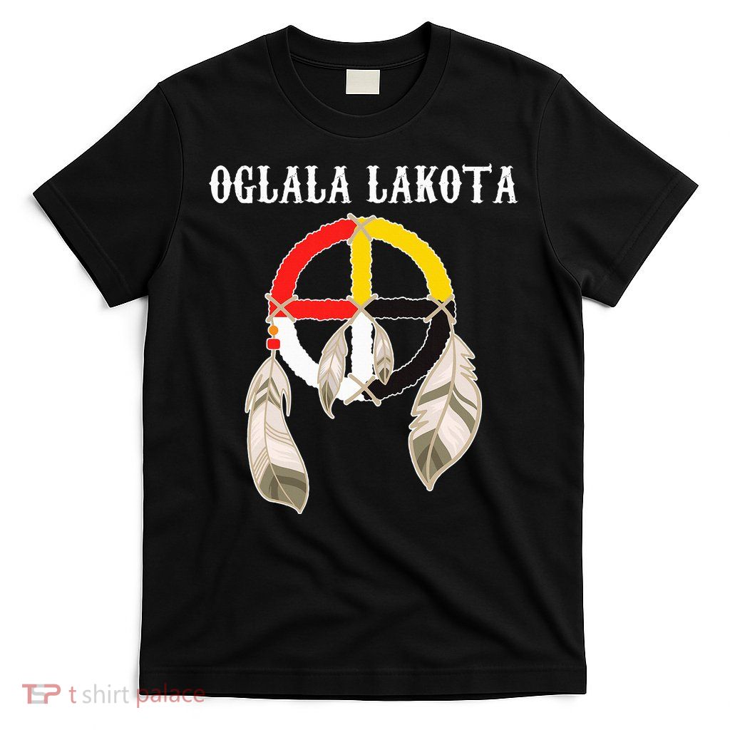 Oglala Lakota Sioux South Dakota Medicine Wheel Lakota Chief T-Shirt