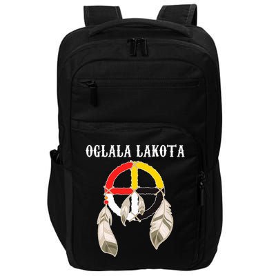 Oglala Lakota Sioux South Dakota Medicine Wheel Lakota Chief Impact Tech Backpack