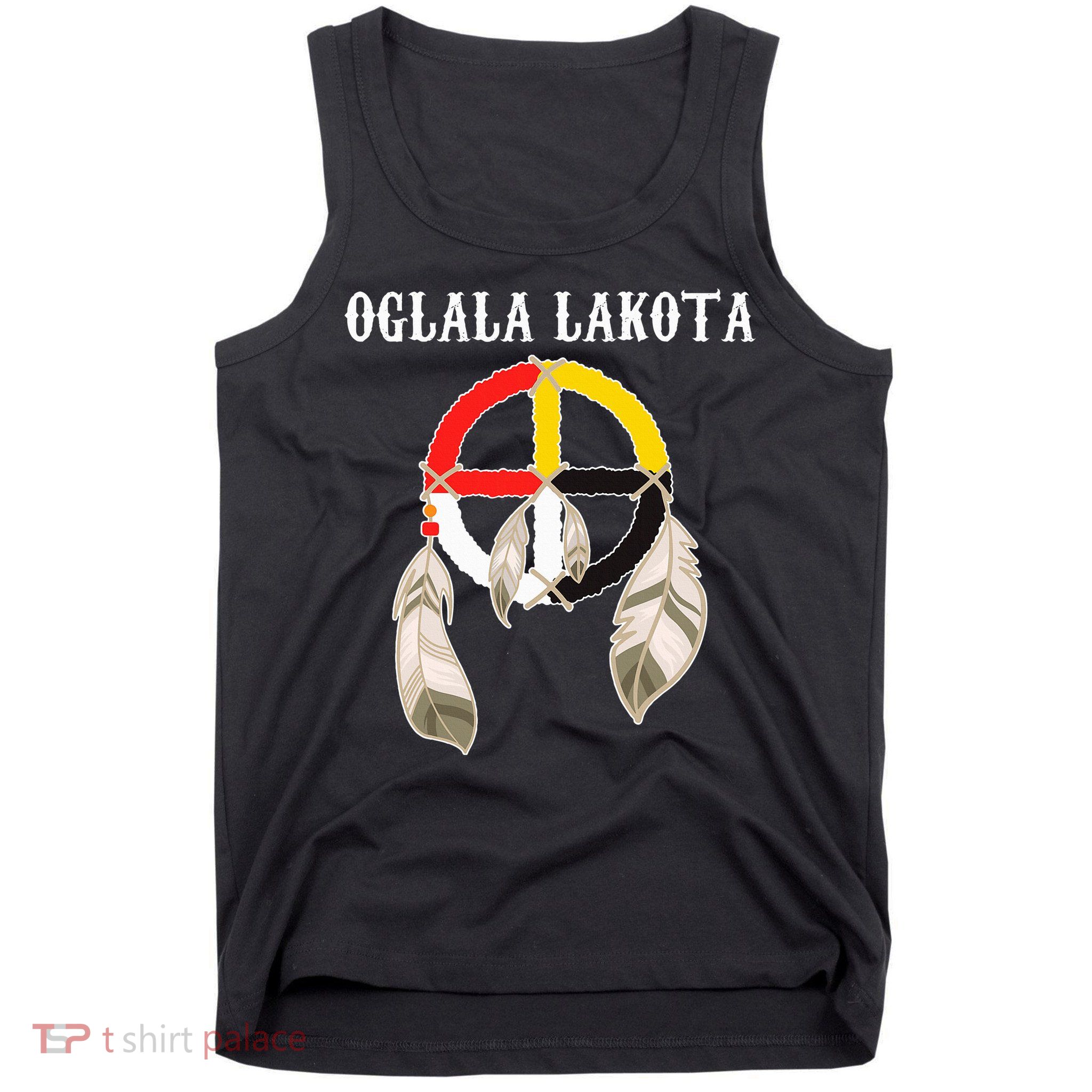 Oglala Lakota Sioux South Dakota Medicine Wheel Lakota Chief Tank Top