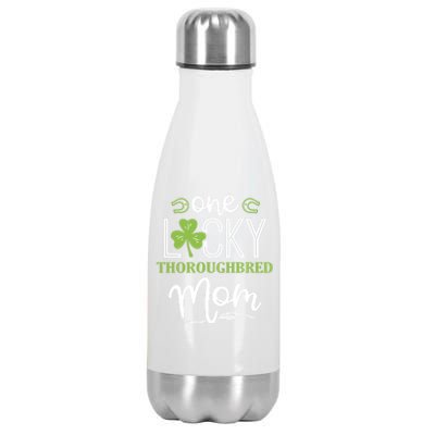 One Lucky Thoroughbred Horse Mom Irish Horseback Riding Gift Stainless Steel Insulated Water Bottle