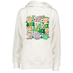 One Lucky Teacher St Patricks Day Irish Teacher Lucky Era Womens Funnel Neck Pullover Hood