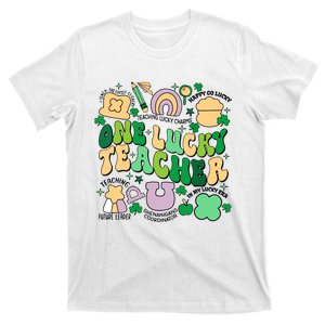 One Lucky Teacher St Patricks Day Irish Teacher Lucky Era T-Shirt