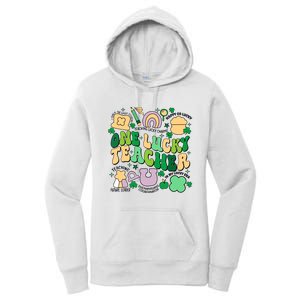 One Lucky Teacher St Patricks Day Irish Teacher Lucky Era Women's Pullover Hoodie