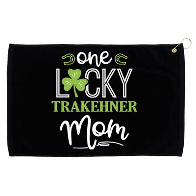 One Lucky Trakehner Horse Mom Irish Horseback Riding Meaningful Gift Grommeted Golf Towel