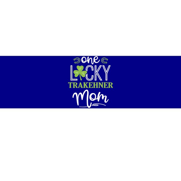 One Lucky Trakehner Horse Mom Irish Horseback Riding Meaningful Gift Bumper Sticker