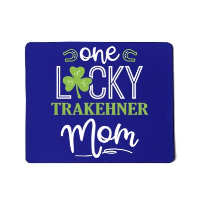 One Lucky Trakehner Horse Mom Irish Horseback Riding Meaningful Gift Mousepad