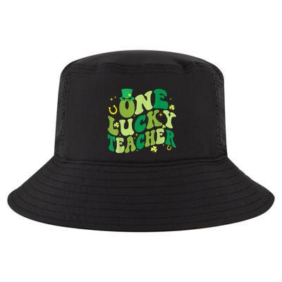 One Lucky Teacher Retro Vintage St PatrickS Day Cool Comfort Performance Bucket Hat