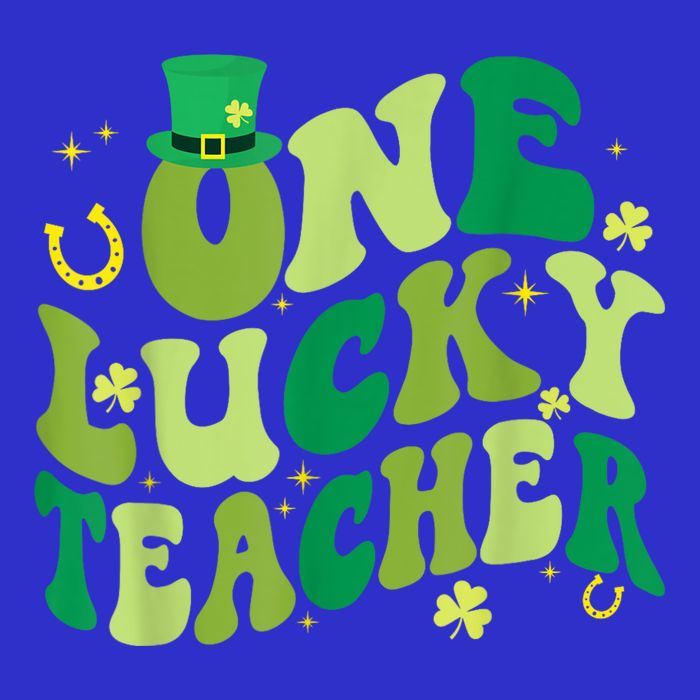 One Lucky Teacher Retro Vintage St PatrickS Day T-Shirt