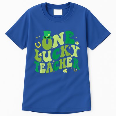 One Lucky Teacher Retro Vintage St PatrickS Day Tall T-Shirt