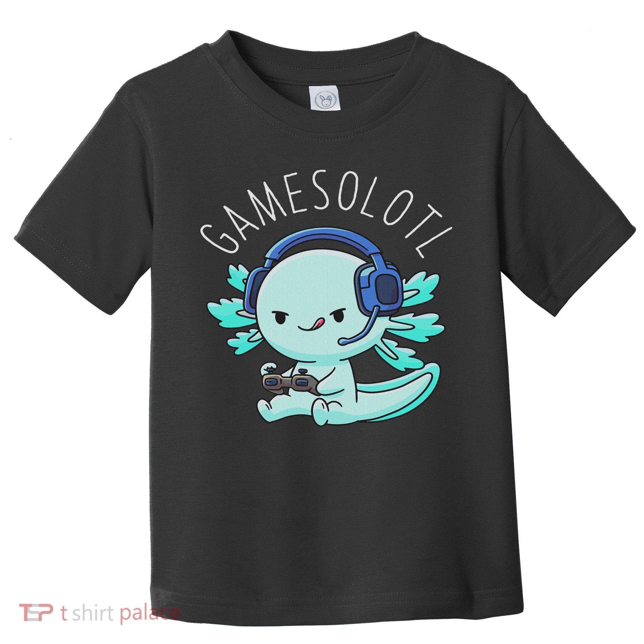 Otaku Lifestyle Threads Co. Gamesolotl Axolotl Gamer Anime Gifts Kawaii Toddler T-Shirt