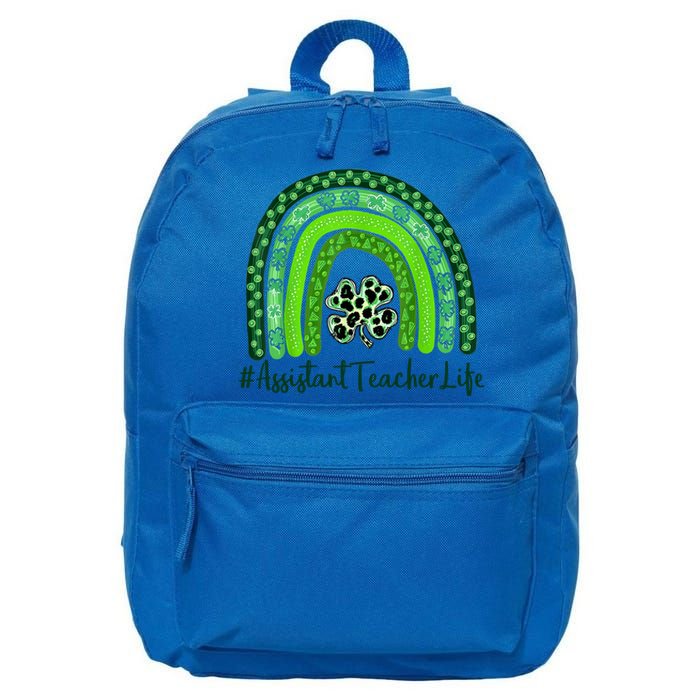 One Lucky Teacher St Patrick's Day Assistant Teacher For The Cool Gift 16 in Basic Backpack