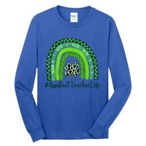 One Lucky Teacher St Patrick's Day Assistant Teacher For The Cool Gift Tall Long Sleeve T-Shirt