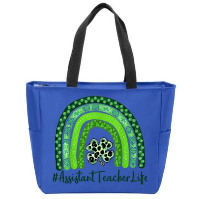 One Lucky Teacher St Patrick's Day Assistant Teacher For The Cool Gift Zip Tote Bag