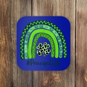 One Lucky Teacher St Patrick's Day Principal For The Luckies Funny Gift Coaster