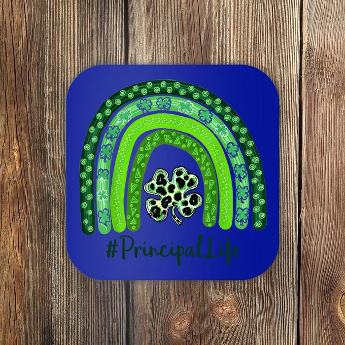 One Lucky Teacher St Patrick's Day Principal For The Luckies Funny Gift Coaster