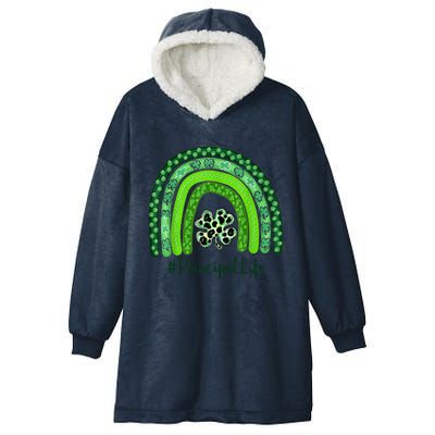 One Lucky Teacher St Patrick's Day Principal For The Luckies Funny Gift Hooded Wearable Blanket