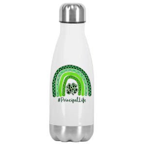 One Lucky Teacher St Patrick's Day Principal For The Luckies Funny Gift Stainless Steel Insulated Water Bottle