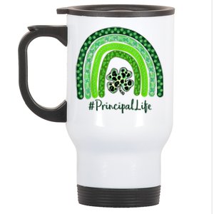 One Lucky Teacher St Patrick's Day Principal For The Luckies Funny Gift Stainless Steel Travel Mug