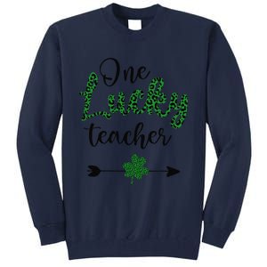 One Lucky Teacher St Patricks Day Gift For Teachers Tall Sweatshirt