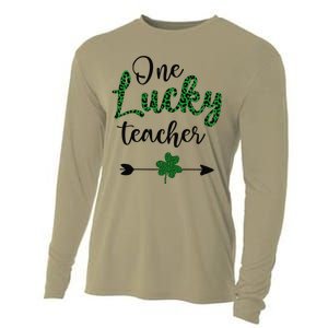 One Lucky Teacher St Patricks Day Gift For Teachers Cooling Performance Long Sleeve Crew