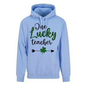 One Lucky Teacher St Patricks Day Gift For Teachers Unisex Surf Hoodie