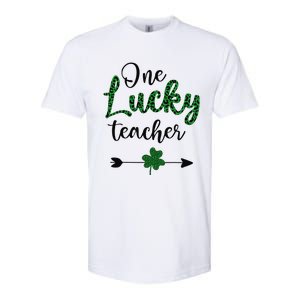 One Lucky Teacher St Patricks Day Gift For Teachers Softstyle CVC T-Shirt