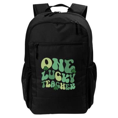 One Lucky Teacher St Patrick S Day Retro Blessed Teacher Gift Backpack