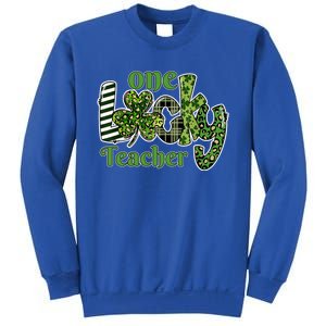 One Lucky Teacher Gift School Teachers Gift St Patricks Day Cute Gift Sweatshirt