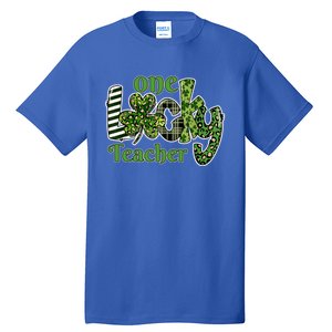 One Lucky Teacher Gift School Teachers Gift St Patricks Day Cute Gift Tall T-Shirt