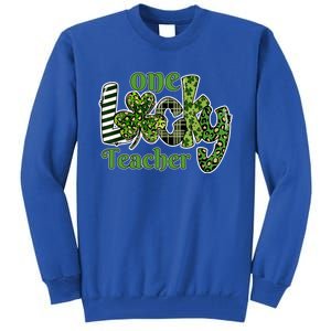 One Lucky Teacher Gift School Teachers Gift St Patricks Day Cute Gift Tall Sweatshirt