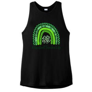 One Lucky Teacher St Patrick's Day Assistant Teacher For The Gift Ladies PosiCharge Tri-Blend Wicking Tank