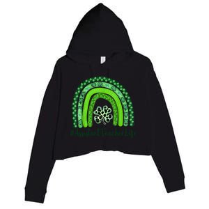 One Lucky Teacher St Patrick's Day Assistant Teacher For The Gift Crop Fleece Hoodie