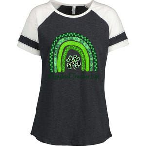 One Lucky Teacher St Patrick's Day Assistant Teacher For The Gift Enza Ladies Jersey Colorblock Tee