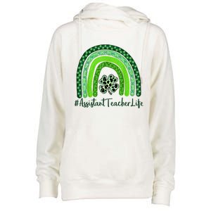 One Lucky Teacher St Patrick's Day Assistant Teacher For The Gift Womens Funnel Neck Pullover Hood