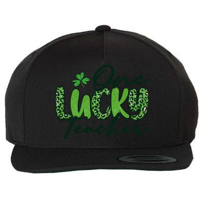 One Lucky Teacher St Patrick's Day Wool Snapback Cap