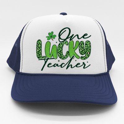 One Lucky Teacher St Patrick's Day Trucker Hat