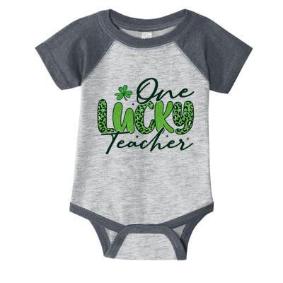 One Lucky Teacher St Patrick's Day Infant Baby Jersey Bodysuit