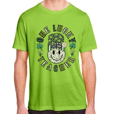 One Lucky Teacher St Patricks Day Adult ChromaSoft Performance T-Shirt