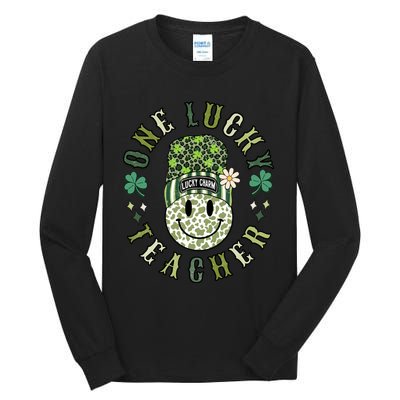 One Lucky Teacher St Patricks Day Tall Long Sleeve T-Shirt