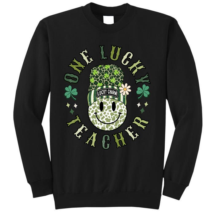 One Lucky Teacher St Patricks Day Tall Sweatshirt