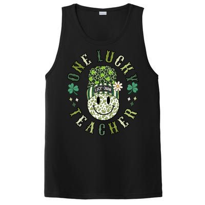 One Lucky Teacher St Patricks Day PosiCharge Competitor Tank