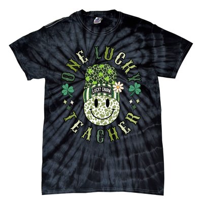 One Lucky Teacher St Patricks Day Tie-Dye T-Shirt