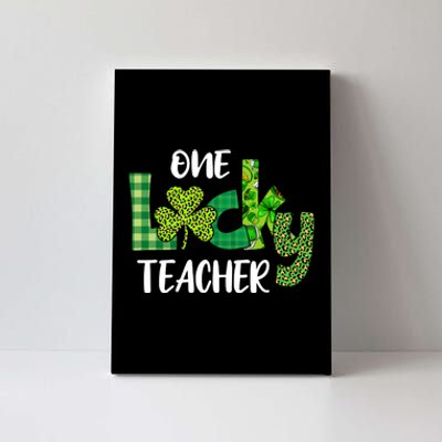 One Lucky Teacher St Canvas