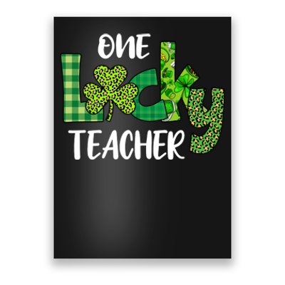 One Lucky Teacher St Poster