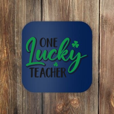 One Lucky Teacher, St Patrick's Day Coaster