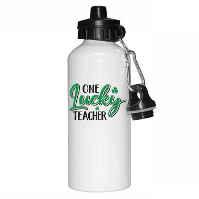 One Lucky Teacher, St Patrick's Day Aluminum Water Bottle