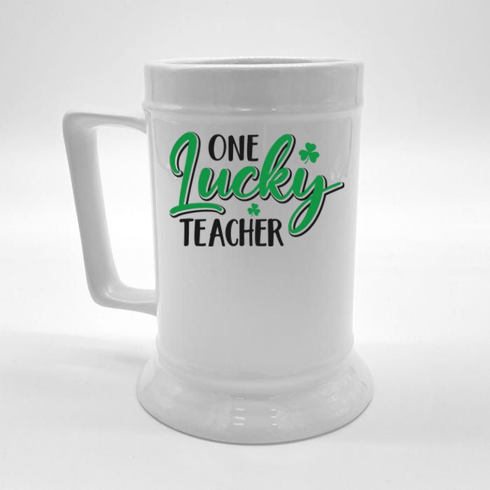 One Lucky Teacher, St Patrick's Day Beer Stein