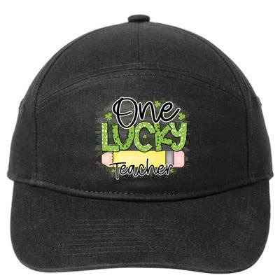 One Lucky Teacher Main File 7-Panel Snapback Hat