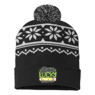 One Lucky Teacher Main File USA-Made Snowflake Beanie